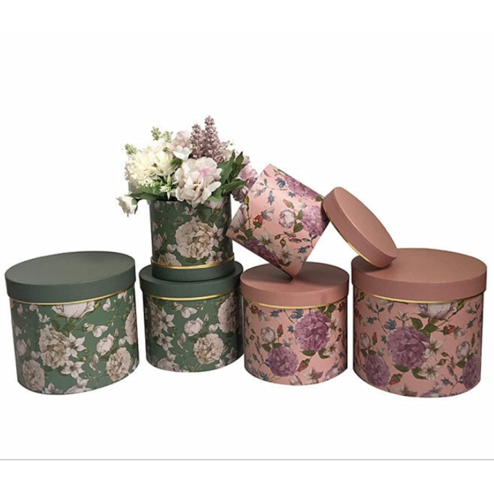 Florist Hat Boxes Set 3 | Bulk 24 Sets
